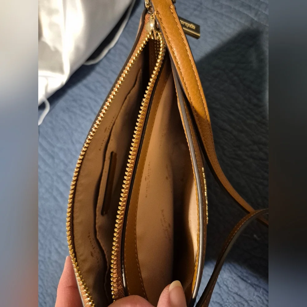 Kate Spade Leila Medium Crossbody In Gingerbread Brown - Picture 5 of 6